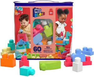 Blocos de Montar MEGA BLOKS com 60 Peças Coloridas