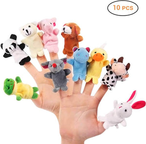 Conjunto de Animais Fantoches de Dedo Yeaphy