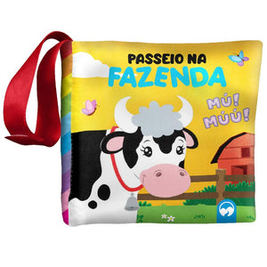 Livro de Pano Infantil Passeio na Fazenda