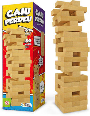Torre de Empilhar Caiu Perdeu 54 Peças
