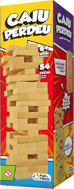Torre de Empilhar Caiu Perdeu 54 Peças