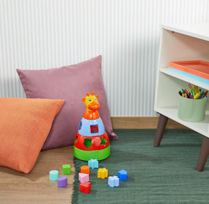 Girafa Didática Brinquedo Educativo com Blocos