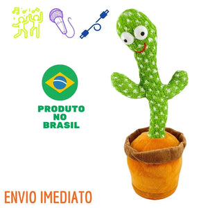 Cacto Interativo Dançante e Falante - Loja Mimoslife