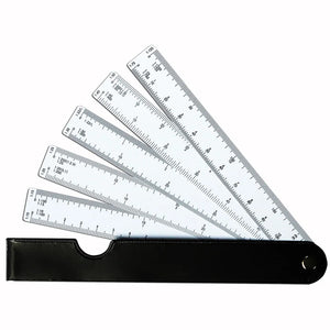 Multifunctional Fan Shaped Scale Ruler
