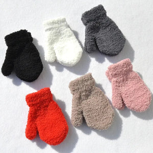 Luvas Quentes de Pelúcia para Bebês com Forro de Veludo - Loja Mimoslife