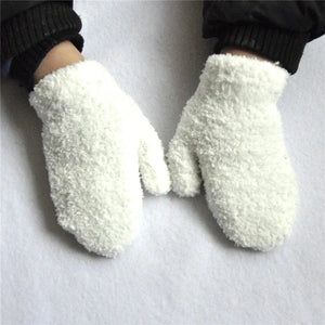 Luvas Quentes de Pelúcia para Bebês com Forro de Veludo - Loja Mimoslife