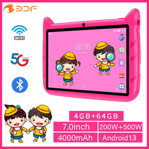 Children's Tablet 7 Inches Android 13, 4GB 64GB