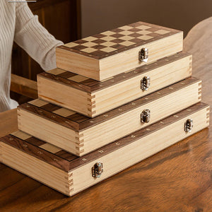 Wooden Magnetic Folding Chess Set