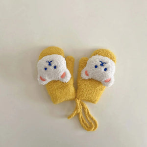Luvas de Bebê com Urso de Desenho Animado - Loja Mimoslife