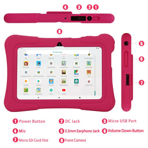Kids Tablet 7 Inches Android 10, Quad-Core, 32GB, WiFi
