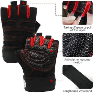 Non-Slip Training Gloves with Wrist Support