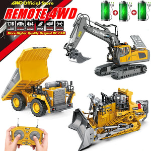 4WD Excavator Dump Truck and Remote Control Tractor