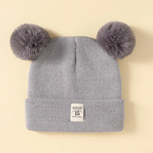 Gorro de Lã Tricotado com Orelhinhas para Bebês - Loja Mimoslife