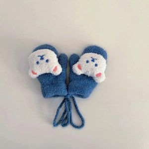 Luvas de Bebê com Urso de Desenho Animado - Loja Mimoslife