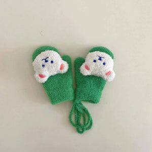 Luvas de Bebê com Urso de Desenho Animado - Loja Mimoslife