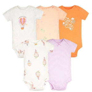 Body de bebê em algodão - Conjunto com 5 peças - Loja Mimoslife