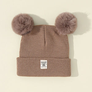 Gorro de Lã Tricotado com Orelhinhas para Bebês - Loja Mimoslife