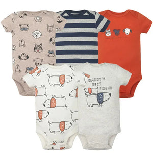 Body de bebê em algodão - Conjunto com 5 peças - Loja Mimoslife