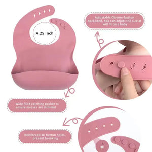 Conjunto de Refeição Infantil com 6 Peças de Silicone - Loja Mimoslife