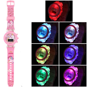 Children's Digital Watch with Colorful LED Light
