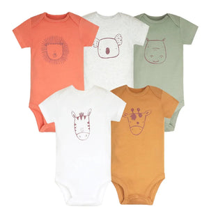 Body de bebê em algodão - Conjunto com 5 peças - Loja Mimoslife