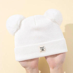 Gorro de Lã Tricotado com Orelhinhas para Bebês - Loja Mimoslife