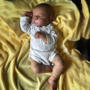 Boneca Bebê Reborn Realista de 50CM Corpo de Tecido em Vinil - Loja Mimoslife
