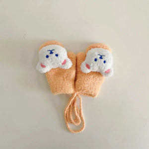 Luvas de Bebê com Urso de Desenho Animado - Loja Mimoslife