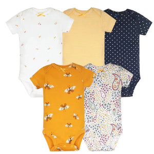 Body de bebê em algodão - Conjunto com 5 peças - Loja Mimoslife