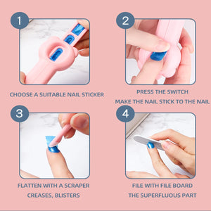 Kids Nail Machine with Stickers and Decoration
