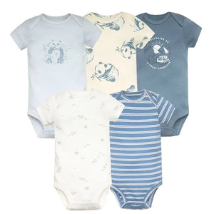 Body de bebê em algodão - Conjunto com 5 peças - Loja Mimoslife