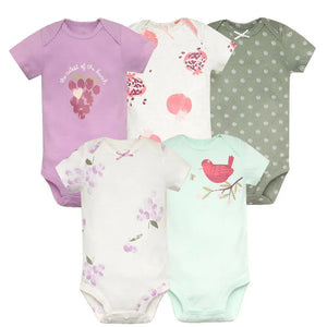 Body de bebê em algodão - Conjunto com 5 peças - Loja Mimoslife